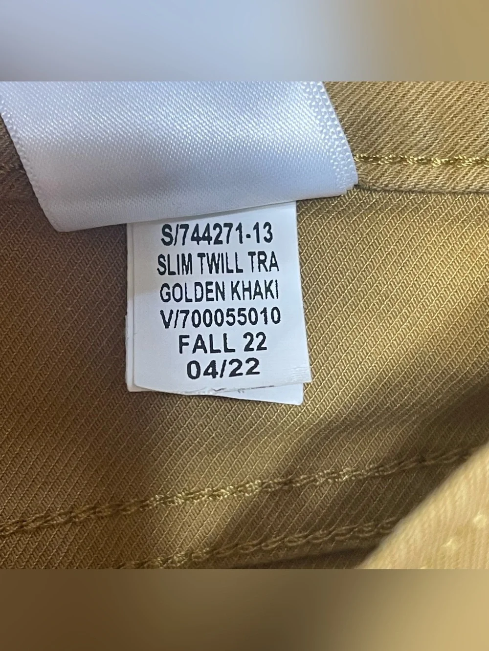 Banana Republic Traveler Slim Fit Pants Men’s Size 34x32 Golden Khaki Preppy
